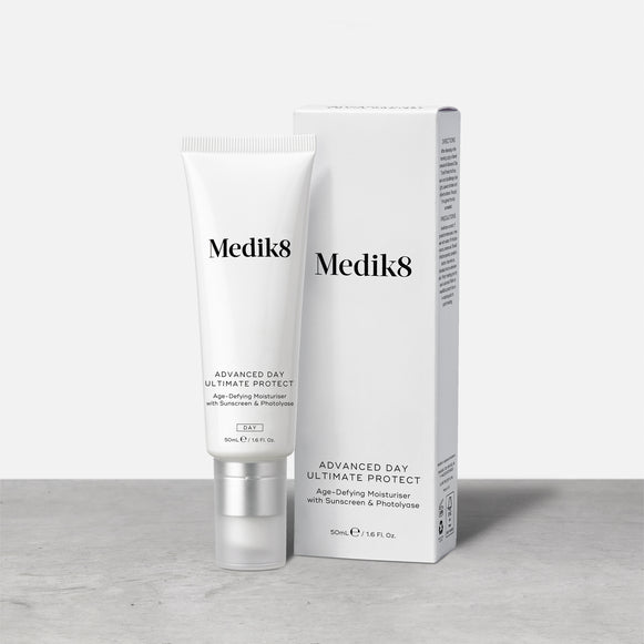 Advanced Day Ultimate Protect™ by Medik8. An Anti-Defying Moisturiser with Photolyase