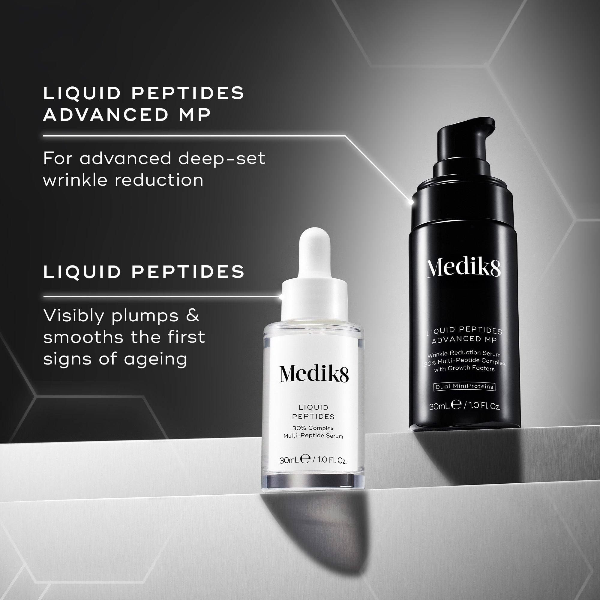 Medik8（メディックエイト） の高濃度ペプチド美容液。30mL 新品未開封 Medik8 Liquid Peptides Advanced MP 30ml | Dermstore