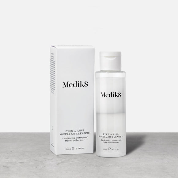 Eyes & Lips Micellar Cleanse™ by Medik8. Conditioning Waterproof Make-Up Remover.