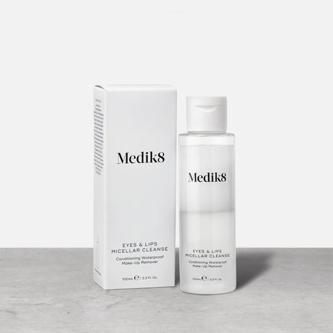 Eyes & Lips Micellar Cleanse™ by Medik8. Conditioning Waterproof Make-Up Remover.