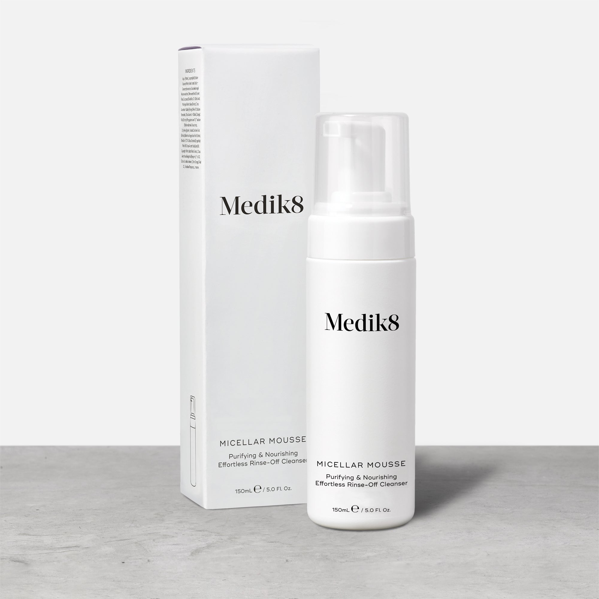 Micellar Mousse™ by Medik8. A Purifying & Nourishing Effortless Rinse-Off Cleanser.