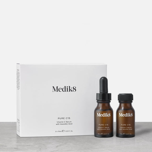 Pure C15™ by Medik8. A Vitamin C Serum with Ascorbic Acid.